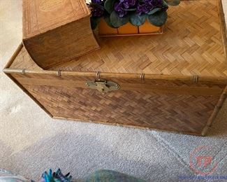 Rattan Style Chest