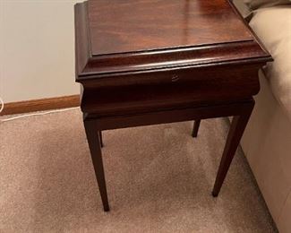 BRANDT Furniture Mahogany Locking Chest on Stand