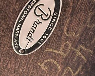 BRANDT Furniture Mahogany Locking Chest on Stand