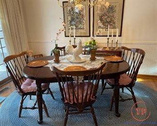 ETHAN ALLEN "Old Tavern" Table and Chair Set