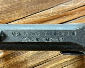 American Weapons Corporation Frontier Model Derringer .22 with Wood Case