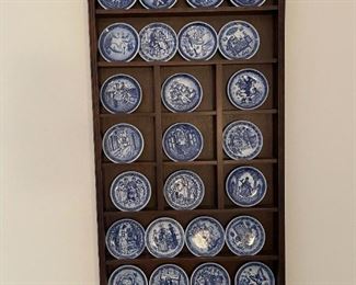 Complete Set - Royal Copenhagen Fairy Tale Plate Miniatures - Franklin Porcelain