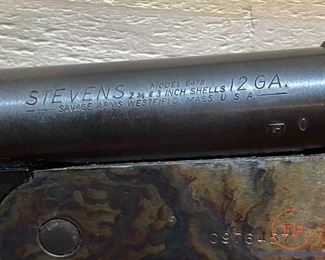 SAVAGE ARMS Stevens Model 9478 12 Gauge Single Shot Shotgun