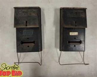 2 Vintage Mailboxes