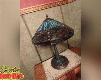 Beautiful Dragonfly Tiffany Style Table Lamp