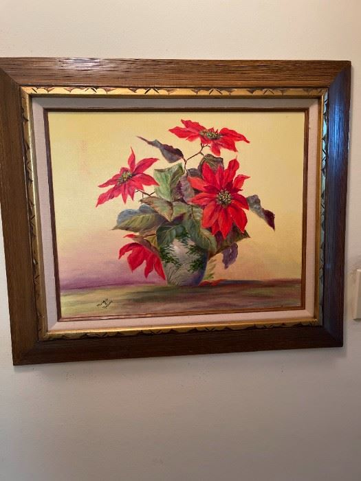 001 Poinsettias By Margie