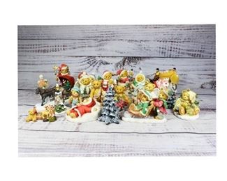 Huge Lot of Cherished Teddies Christmas Holiday Figurines Ornaments