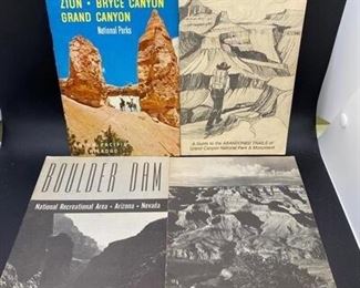 Vintage National Park Guides Grand Canyon Bryce Zion Boulder Dam Hiking