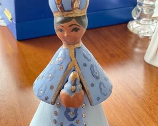 Mexican Glazed Pottery 9-Piece Nativity Scene. Photo 5 of 7.