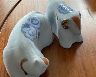 Mexican Glazed Pottery 9-Piece Nativity Scene. Photo 7 of 7.