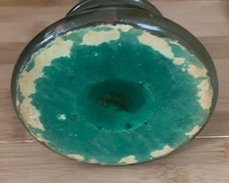 Italian Green Onyx Candleholders. Photo 4 of 4.
