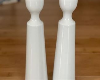 Pair of Rosenthal White Candleholder. Photo 1 of 2.