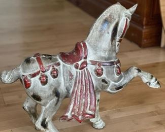 Japanese Cast Metal Horse. Measures 16"L x 12" H. Photo 3 of 4.