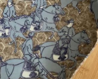 Fitz & Floyd Decorative Bowl with Asian Horse Motif. Measures 9" D. Photo 2 of 3.