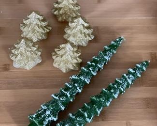 Christmas Tree Tapers and Candles.