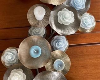 Lily Pad Multi-Tiered Wall Sculpture/Centerpiece. Measures 36" L x 18" D. Photo 4 of 4.