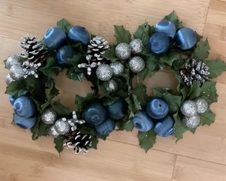 Candle Wreaths - 2 available.