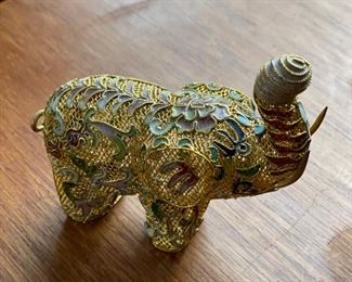 Cloisonne Elephant.
