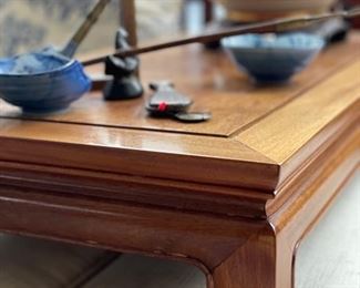Vintage Chinese Rosewood Opium (Luo Han Bed) Daybed With Kang Table. Measures 80"W x 38" D. Photo 3 of 7.