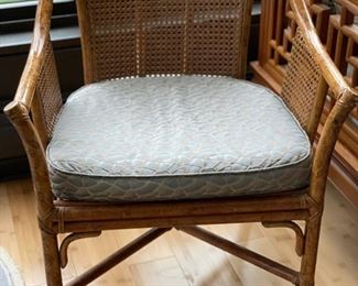 Vintage Chinese Bamboo, Rattan & Cane Side Chair. Measures 25" x 24" x 31"H. Photo 1 of 5.