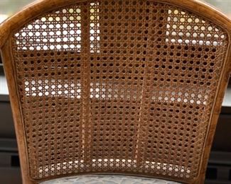Vintage Chinese Bamboo, Rattan & Cane Side Chair. Measures 25" x 24" x 31"H. Photo 4 of 5.