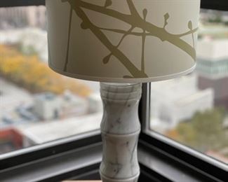 Carrera Marble Faux Bamboo Table Lamp - 2 Available. Measures 21" H. Photo 1 of 2.