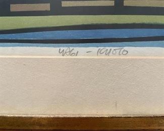 Chinese Lithograph Signed and Numbered by Artist. Overall Measurement: 21" x 17." Measurement of art without frame: 16" x 12". Photo 3 of 5.