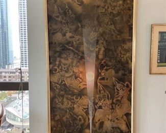 Original Brian Tilbrook Panel. Measures 73"H x 31" W. Photo 1 of 4.