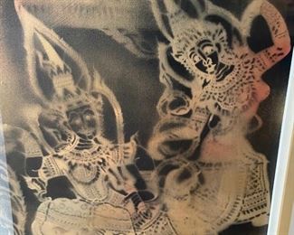 Original Brian Tilbrook Panel. Measures 73"H x 31" W. Photo 3 of 4.