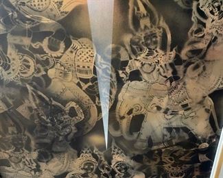 Original Brian Tilbrook Panel. Measures 73"H x 31" W. Photo 4 of 4.