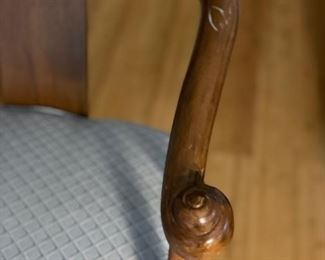 Mid-Century Rosewood Swivel Barstools. Back Height: 40"; Seat Height: 30". Photo 2 of 2.