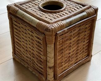 Bamboo Tissue Box Cover.