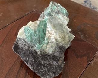 Malachite stone.