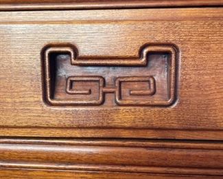 Vintage Custom-Made Teak Corner Cabinet. Measures 20"W x 37" D x 33" H. Photo 3 of 4.