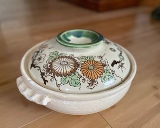 Japanese Covered Casserole and Set of 5 Bowls. Photo 1 of 5.