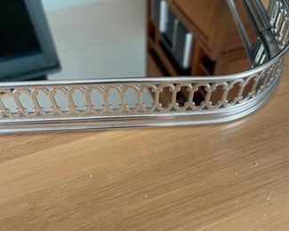 Mirrored Silver Tray. Photo 2 of 2.