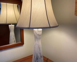 Carrera Marble Table Lamp. Without Shade, Lamp Measures 17.5". Photo 1 of 2.