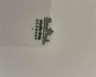 Rosenthal China Water Lily Suomi Pattern 6-Piece Place Setting: diner, salad, soup, bread, cup and saucer. Service for 10. Photo 5 of 5.