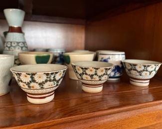 Assorted Sake Glasses.