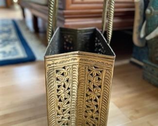 Brass "Purse" Magazine Holder. Photo 2 of 2.