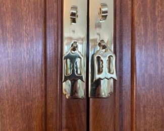 Vintage Custom Teak Bar Cabinet. Measures 40" W x 20" D x 76" H. Photo 3 of 3.