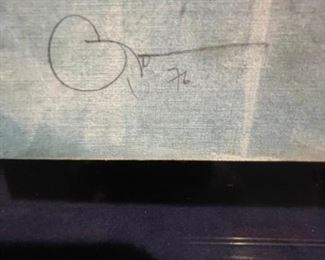 Original Art Signed by Philippino Artist. 1976. Measures 28" x 28." Photo 2 of 2.