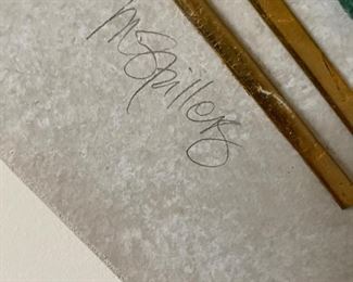 Original Paper Art Signed by M. Stillers. Measures 36" W x 23" H. Photo 2 of 2.