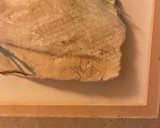 Framed Original Paper Art signed by M. Stillers. Photo 2 of 2.