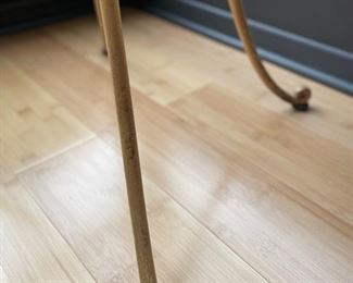 Vintage Bistro Table with Faux Bamboo Pedestal Base. Photo 3 of 3.