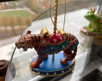 Danbury Mint Carousel Collection Christmas Ornament: Tiger.