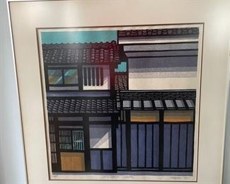 Vintage Woodcut. Signed and numbered by Artist. Measures 22" x 24". Photo 1 of 4.