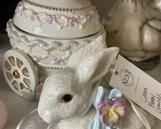 Lenox Limited Edition Easter Bunny Decor.