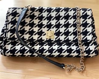 Talbots Houndstooth Handbag.