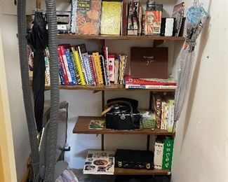 books, cookbooks, camera equipment and misc